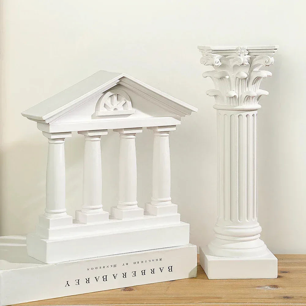 roman-column-pedestal-statue-greek-style-carved-figurine-for-garden-home-decor-wedding-ceremony-table-display - AgorAstrA