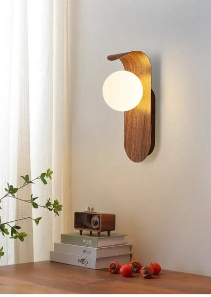 Applique murale au design minimaliste et moderne pour chambre, tête de lit, salon, éclairage d'ambiance, œuvre d'art en bois, bureau, couloir, escalier - AgorAstrA