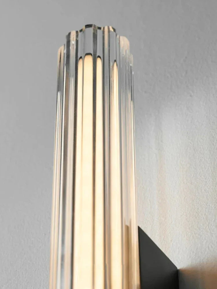 Applique murale minimaliste moderne pour salon, chambre, chevet, hôtel, design nordique créatif, applique en verre allongé, décoration intérieure - AgorAstrA