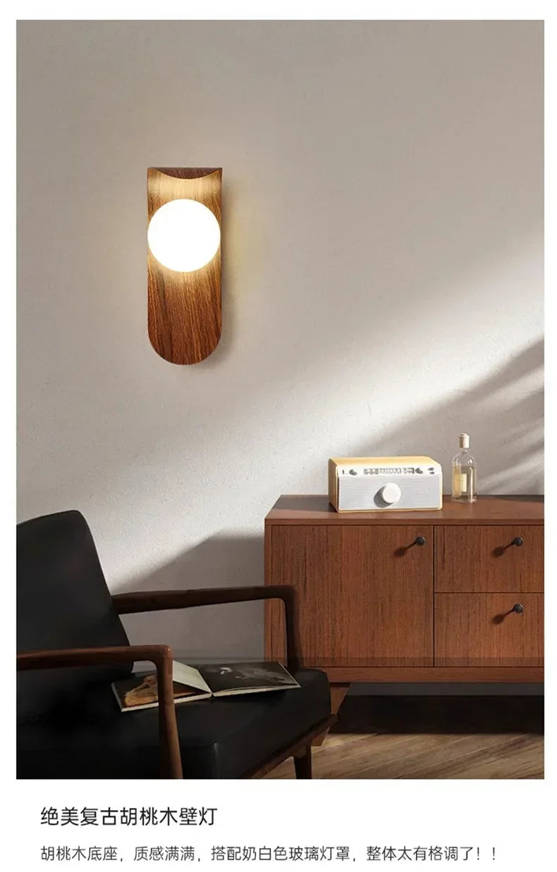 Applique murale au design minimaliste et moderne pour chambre, tête de lit, salon, éclairage d'ambiance, œuvre d'art en bois, bureau, couloir, escalier - AgorAstrA