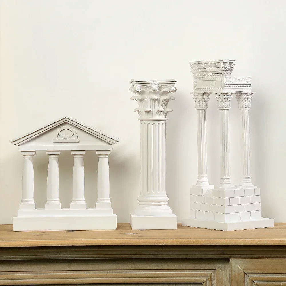 roman-column-pedestal-statue-greek-style-carved-figurine-for-garden-home-decor-wedding-ceremony-table-display - AgorAstrA