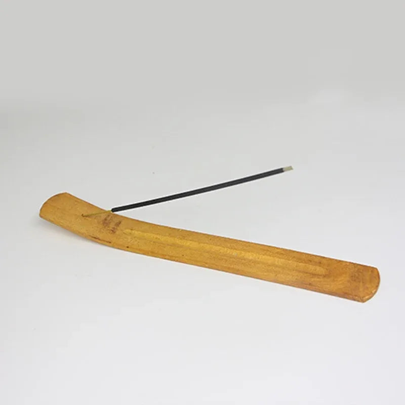 Porte-Encens Bois Naturel - Support Bâtonnets Zen Minimaliste - AgorAstrA
