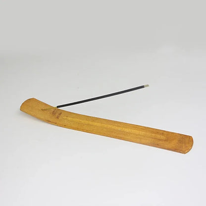 Porte-Encens Bois Naturel - Support Bâtonnets Zen Minimaliste - AgorAstrA