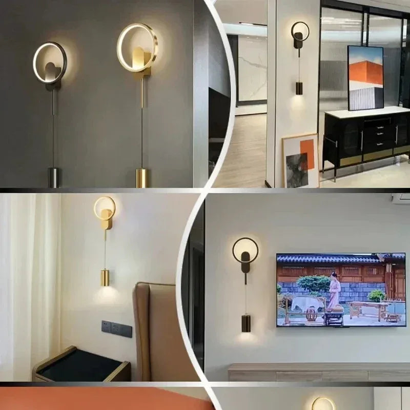 Applique murale LED moderne et minimaliste pour chambre à coucher, chevet ou salon. Éclairage intérieur et lampes décoratives. - AgorAstrA