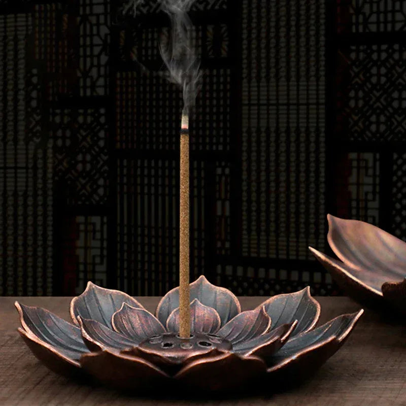 ceramic-white-lotus-incense-burner-home-decor-stick-holder-buddhist-aromatherapy-censer-use-in-office-teahouse - AgorAstrA