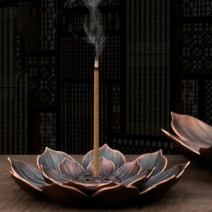 ceramic-white-lotus-incense-burner-home-decor-stick-holder-buddhist-aromatherapy-censer-use-in-office-teahouse - AgorAstrA
