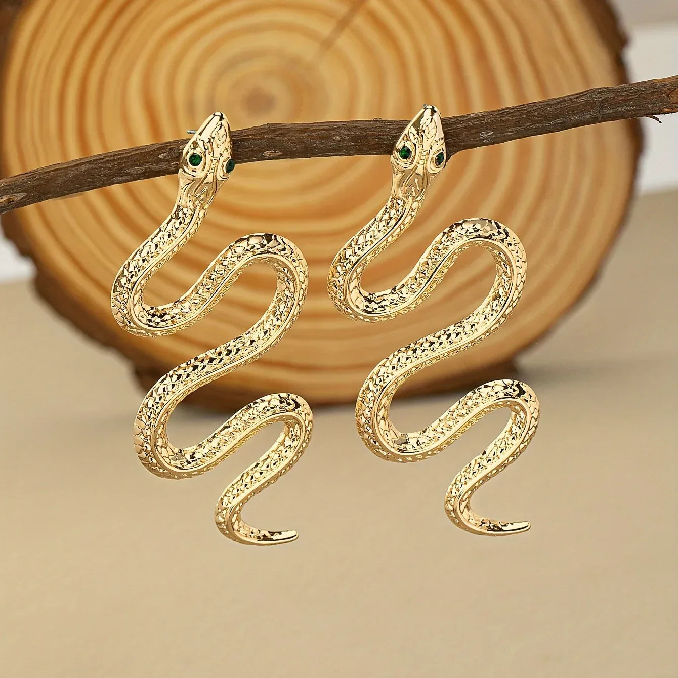 Boucles d'oreilles en forme de serpent - AgorAstrA