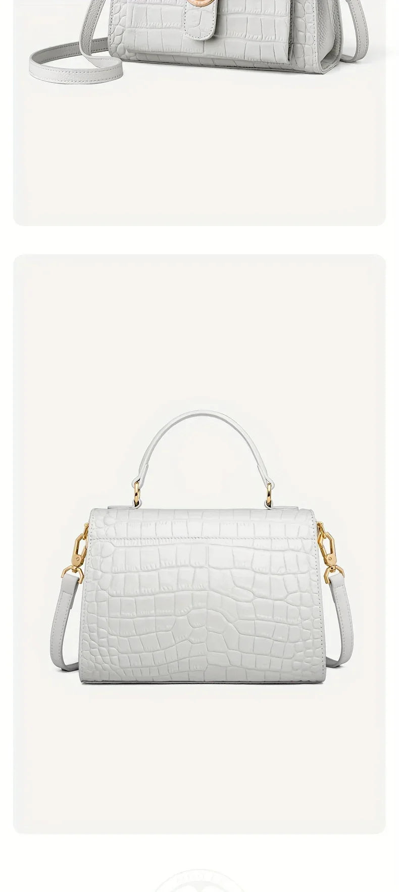 Sac à Main Femme Haut de Gamme Motif Crocodile - Luxe Élégant - AgorAstrA