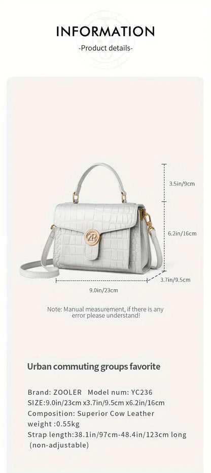 Sac à Main Femme Haut de Gamme Motif Crocodile - Luxe Élégant - AgorAstrA