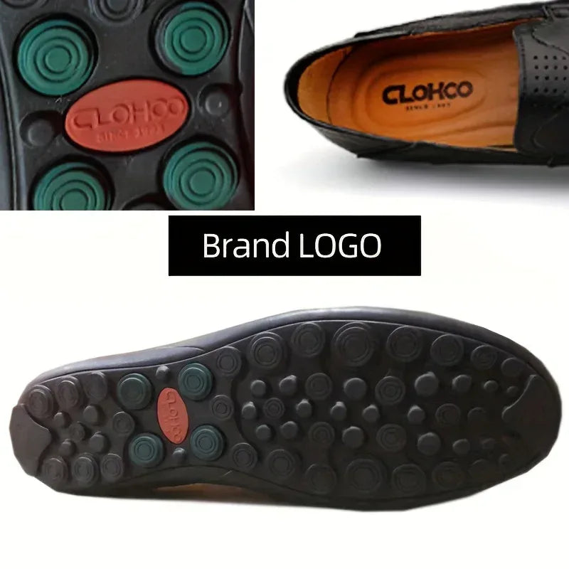 Chaussures homme business casual confortables et respirantes avec coutures apparentes - AgorAstrA