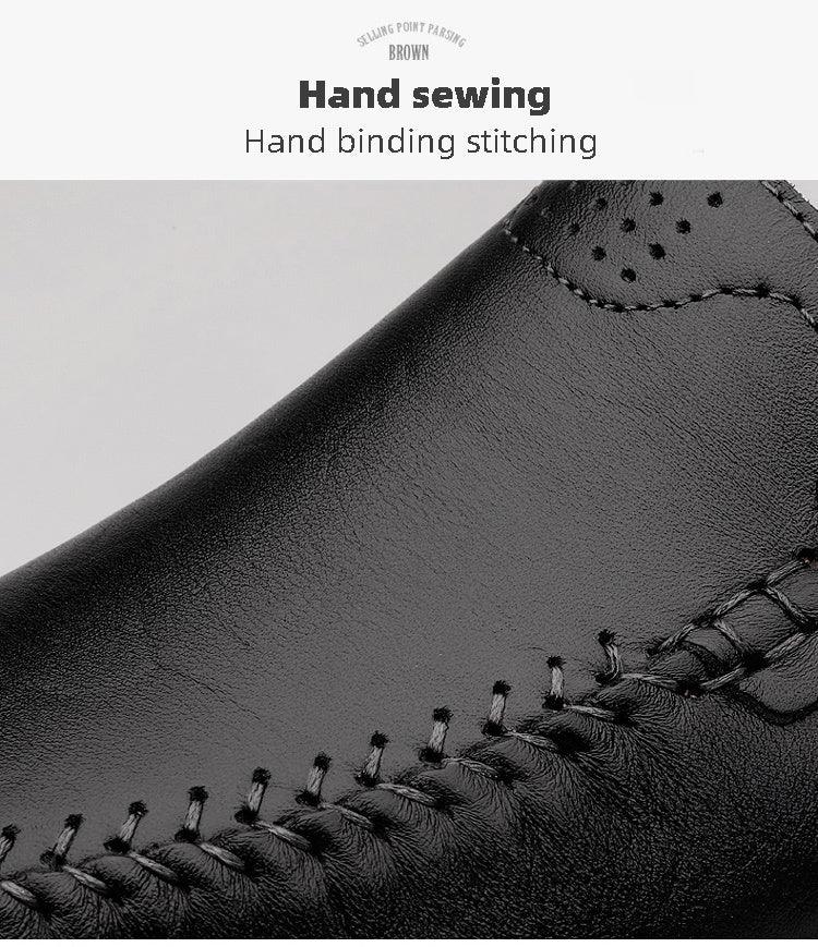 Chaussures homme business casual confortables et respirantes avec coutures apparentes - AgorAstrA