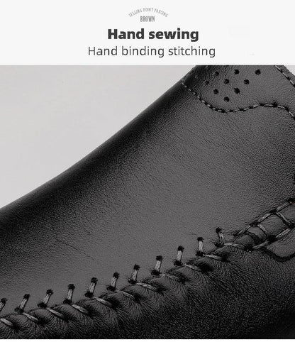 Chaussures homme business casual confortables et respirantes avec coutures apparentes - AgorAstrA