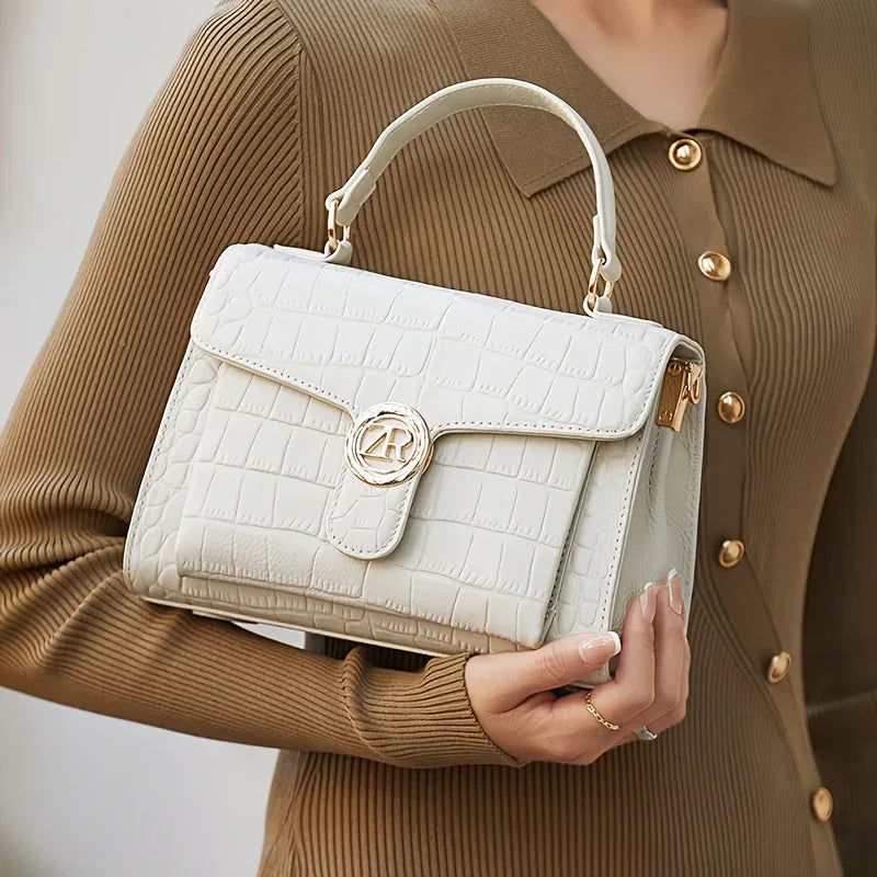 Sac à Main Femme Haut de Gamme Motif Crocodile - Luxe Élégant - AgorAstrA