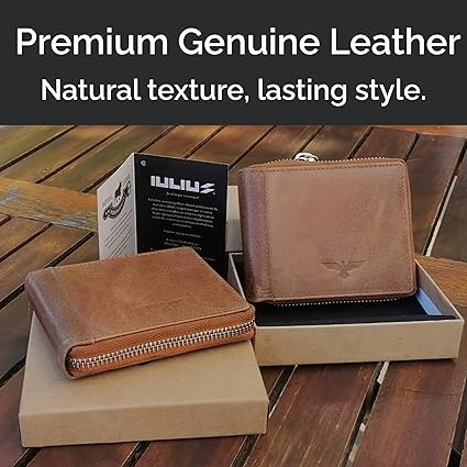 Cartera Zipper de Cuero Camel – Estilo Clásico –-3