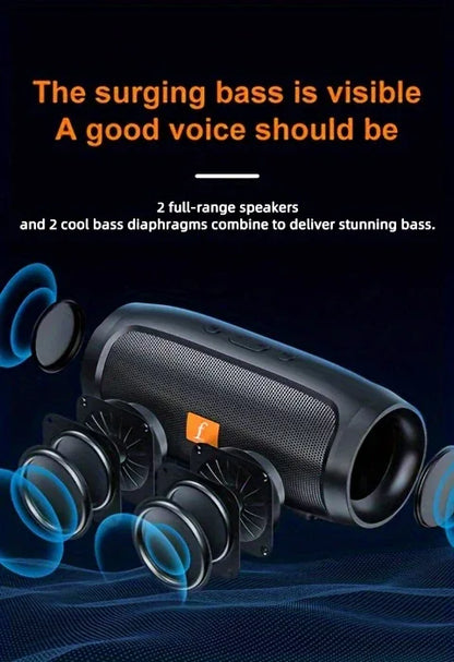 Enceinte sans fil portable | Caisson de basses double canal | Facile à transporter | Écoutez et dansez | Multicolore - AgorAstrA