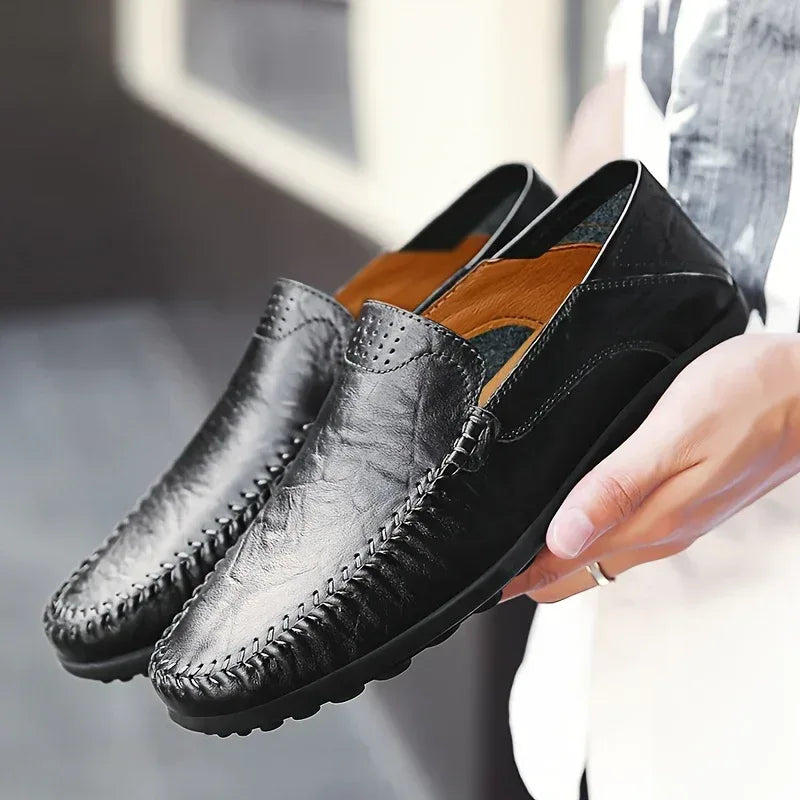 Chaussures homme business casual confortables et respirantes avec coutures apparentes - AgorAstrA