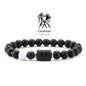 Bracelet Zodiaque Pierre Naturelle - 12 Signes Astrologiques Unisexe - AgorAstrA