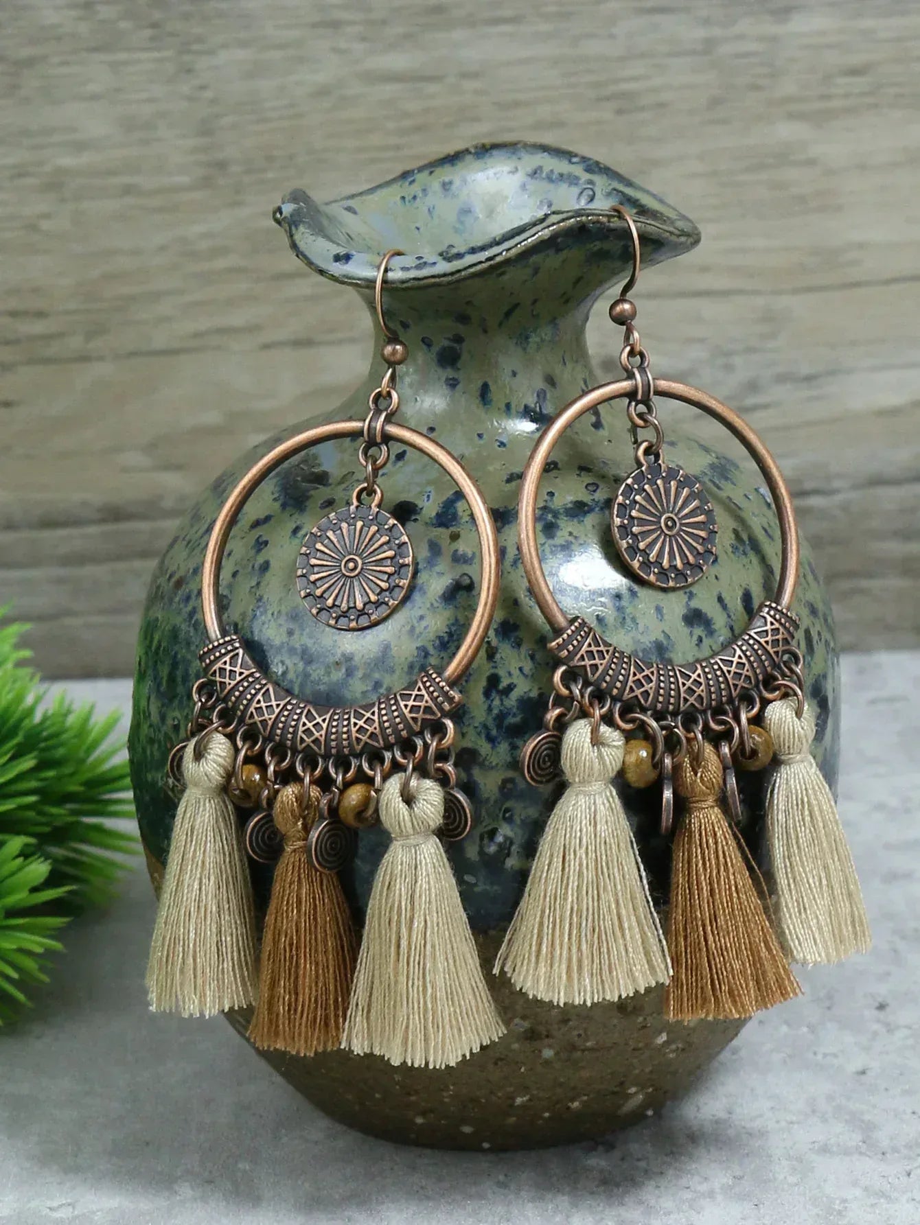 Boucles d'Oreilles Femme à Pois Vintage - Bijou Rétro Élégant - AgorAstrA