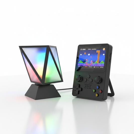 Pack Setup Gamer Complet - Console R36S et Lampe RGB